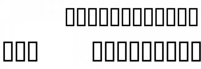 Zono Dingbats Schriftart Groß