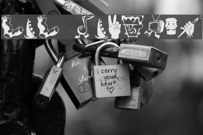 Zono Dingbats Font examples