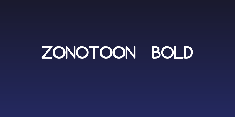 ZonoToon  Bold Social Header