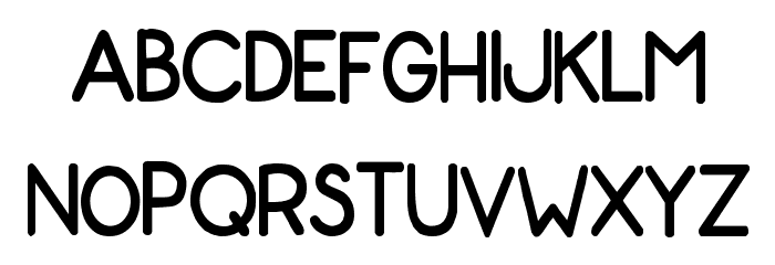 ZonoToon Bold Font LOWERCASE