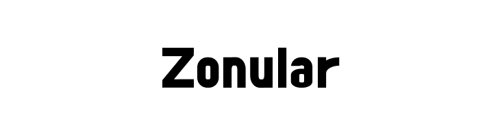 Zonular  font caratteri gratis