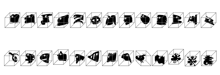 ZooCages Font LOWERCASE
