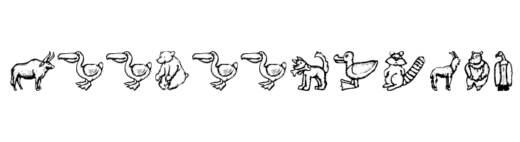 ZooWoodcutsM Font