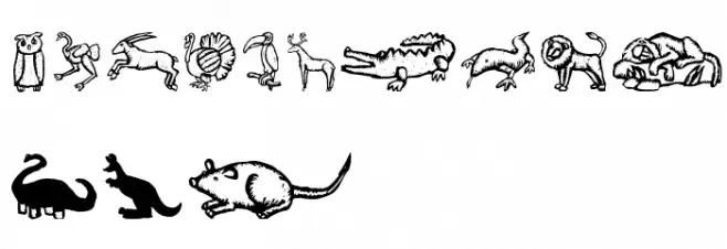 ZooWoodcutsM Font OTHER CHARS