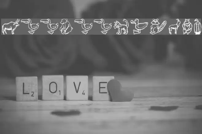 ZooWoodcutsM Font examples