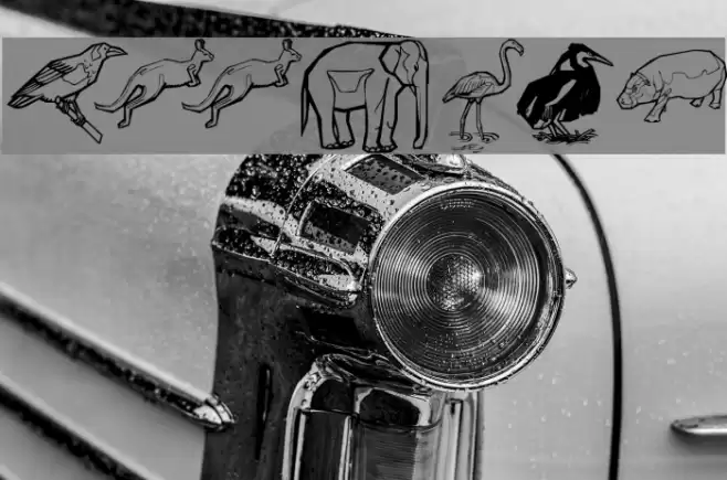 Zoobats Font examples