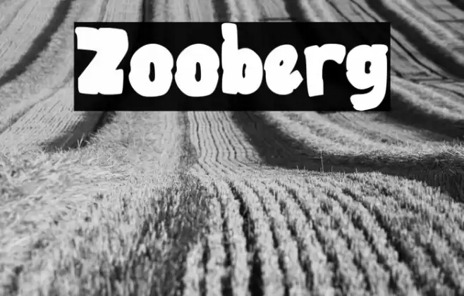 Zooberg Font examples