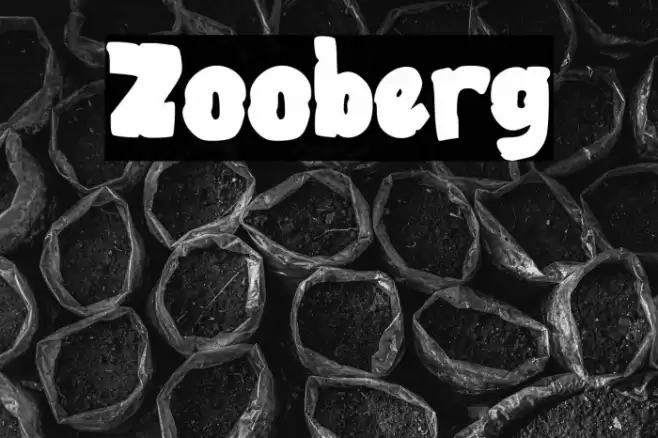 Zooberg Font examples