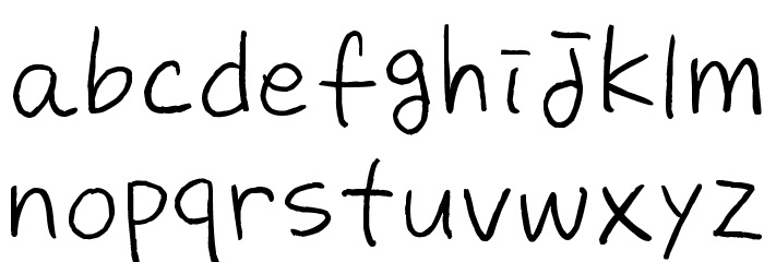 Zooeys Diary Font LOWERCASE