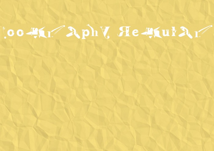 Zoography Regular Font examples