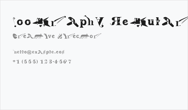 Zoography Regular Business Card