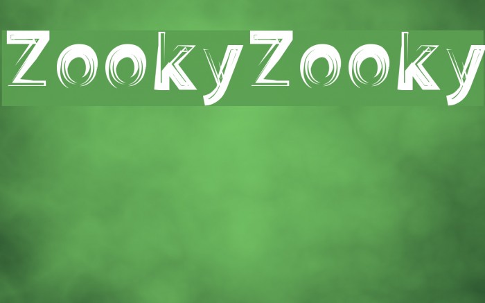 ZookyZooky Font examples