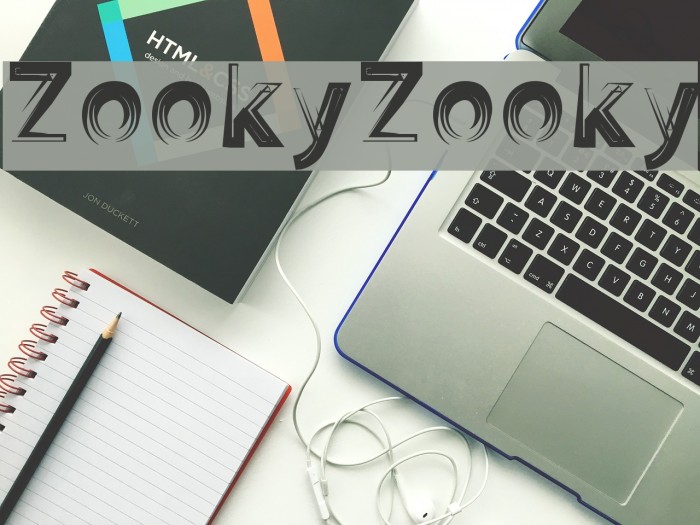 ZookyZooky Font examples