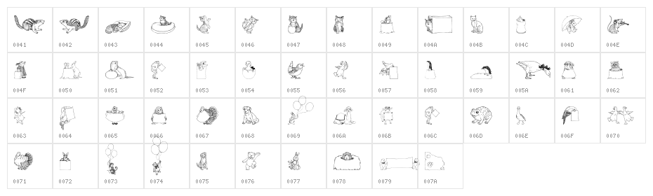 Zooland Character Map
