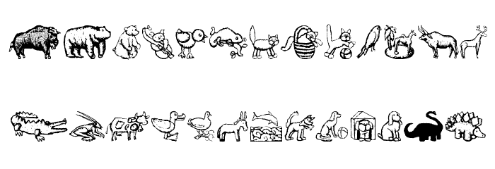 ZoologicalGardenOne Polices MINUSCULES