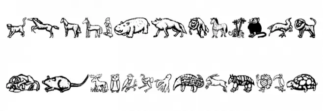 ZoologicalGardenTwo 字体 大写