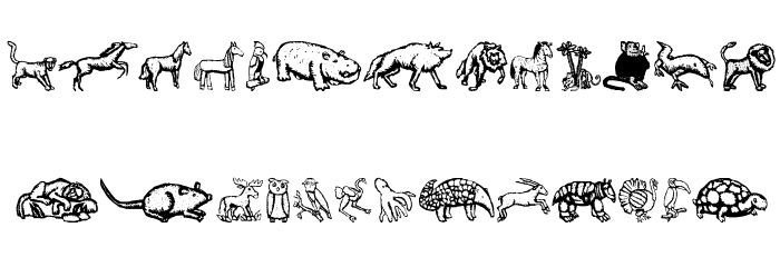 ZoologicalGardenTwo Font LOWERCASE