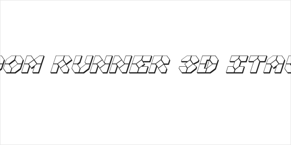 Zoom Runner 3D Italic Logo