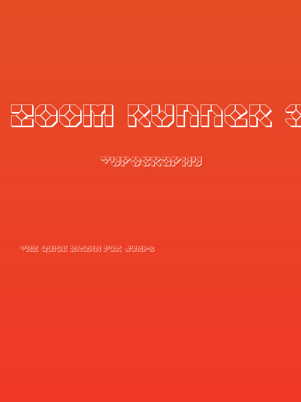 Zoom Runner 3D Poster