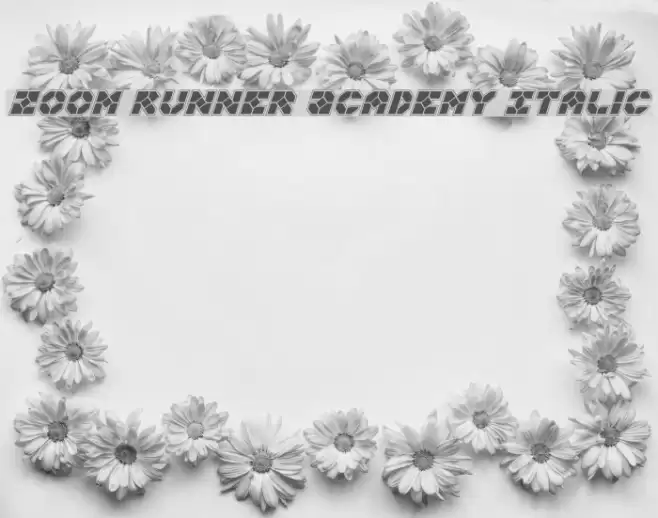 Zoom Runner Academy Italic Font examples