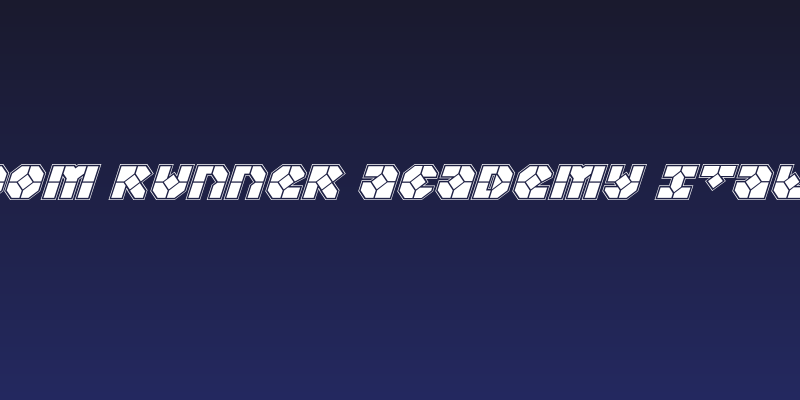 Zoom Runner Academy Italic Social Header