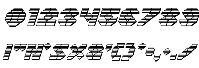 Zoom Runner Chrome Italic Font OTHER CHARS