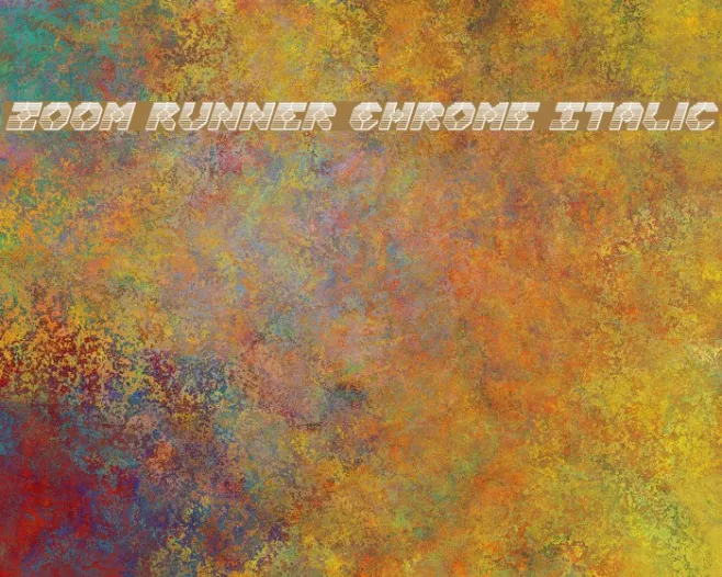 Zoom Runner Chrome Italic Example 1