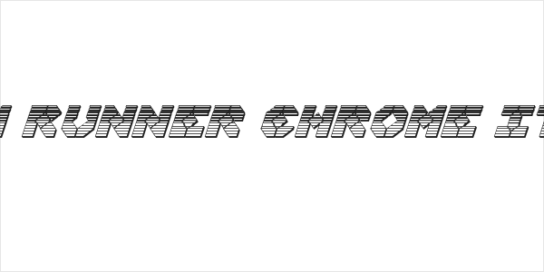 Zoom Runner Chrome Italic Logo