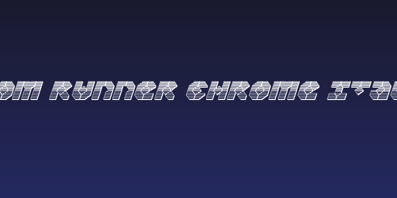 Zoom Runner Chrome Italic Social Header