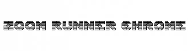 Zoom Runner Chrome  免费字体下载