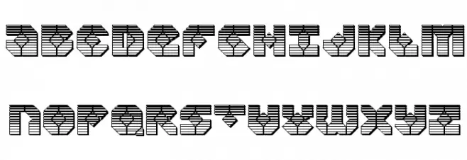 Zoom Runner Chrome Schriftart Groß
