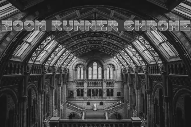 Zoom Runner Chrome फ़ॉन्ट examples