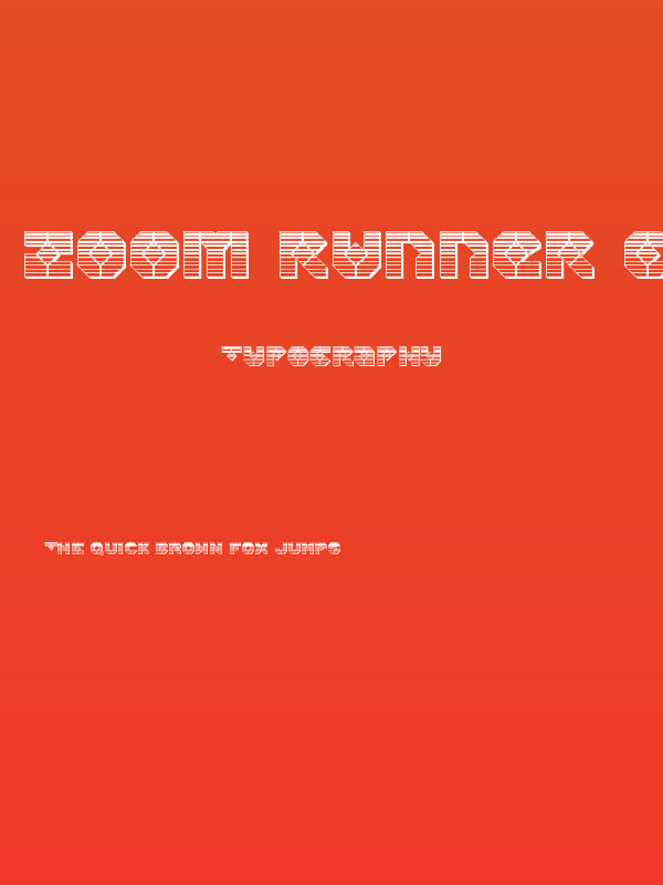 Zoom Runner Chrome Poster