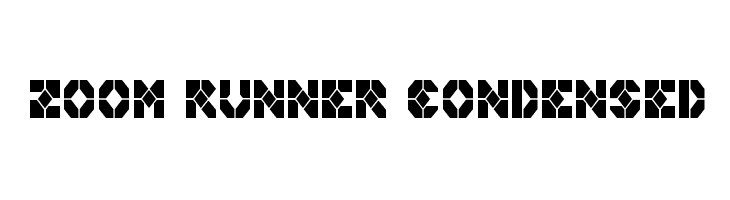 Zoom Runner Condensed  नि: शुल्क फ़ॉन्ट्स डाउनलोड