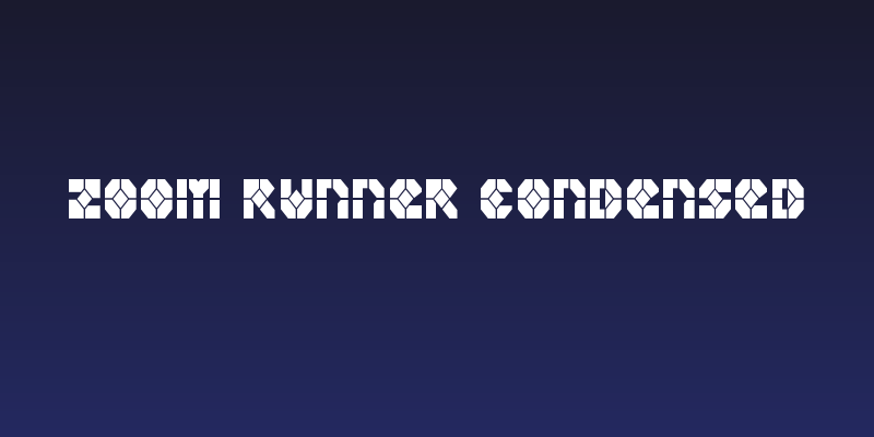 Zoom Runner Condensed Social Header