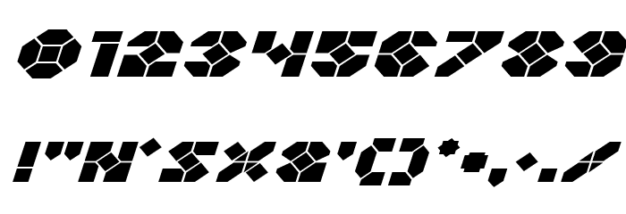 Zoom Runner Expanded Italic Font OTHER CHARS
