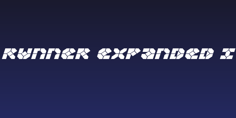 Zoom Runner Expanded Italic Social Header