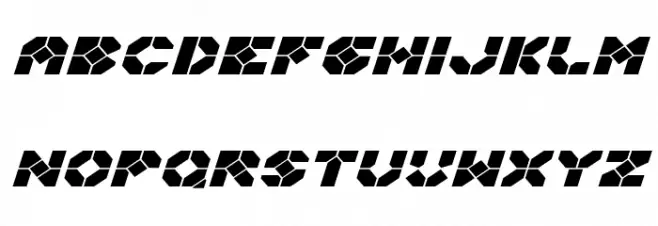 Zoom Runner Expanded Italic Fonte MINÚSCULAS