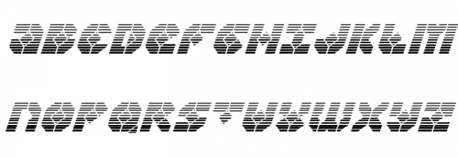 Zoom Runner Gradient Italic Polices MAJUSCULES