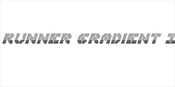 Zoom Runner Gradient Italic Logo