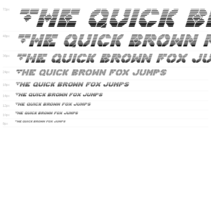 Zoom Runner Gradient Italic Waterfall