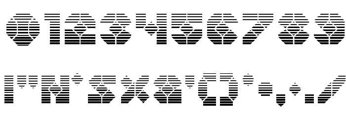 Zoom Runner Gradient Font OTHER CHARS
