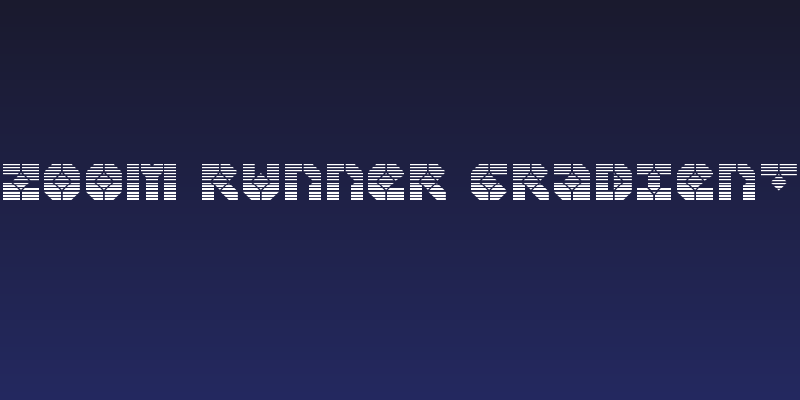 Zoom Runner Gradient Social Header