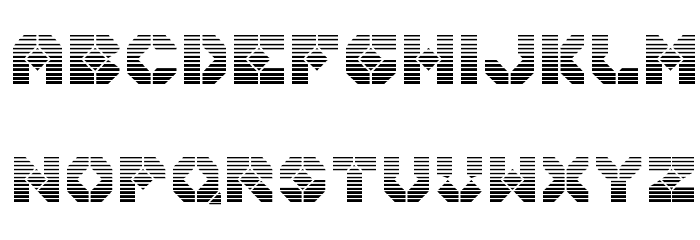 Zoom Runner Gradient Font LOWERCASE