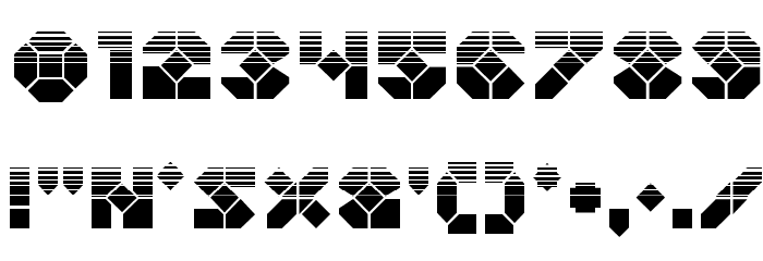 Zoom Runner Halftone Font OTHER CHARS