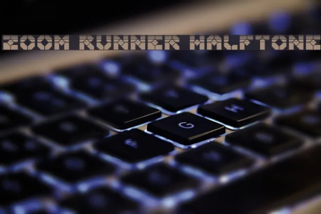 Zoom Runner Halftone Example 1