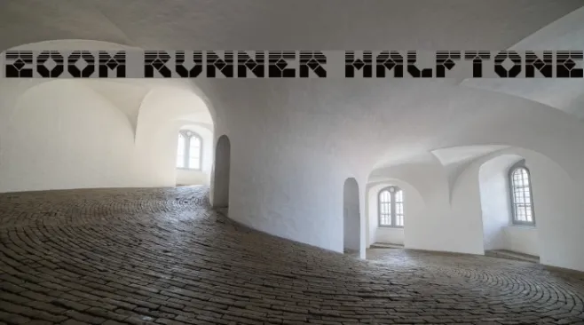 Zoom Runner Halftone Example 3