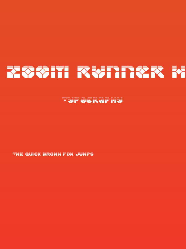 Zoom Runner Halftone Poster