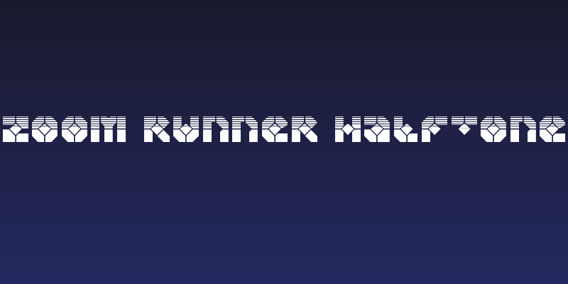 Zoom Runner Halftone Social Header