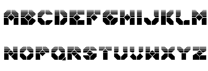 Zoom Runner Halftone Font LOWERCASE